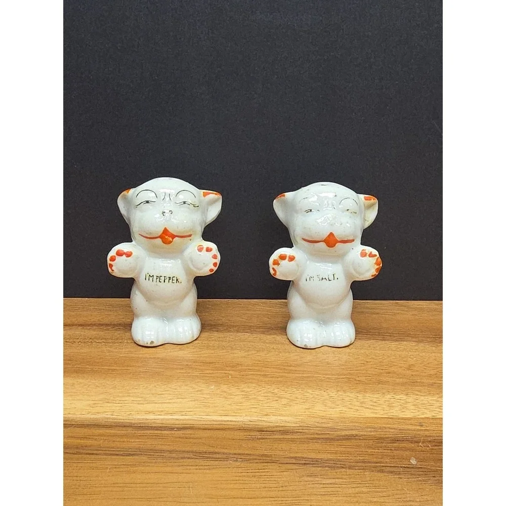 Antq Salt & Pepper Shaker Dogs 3